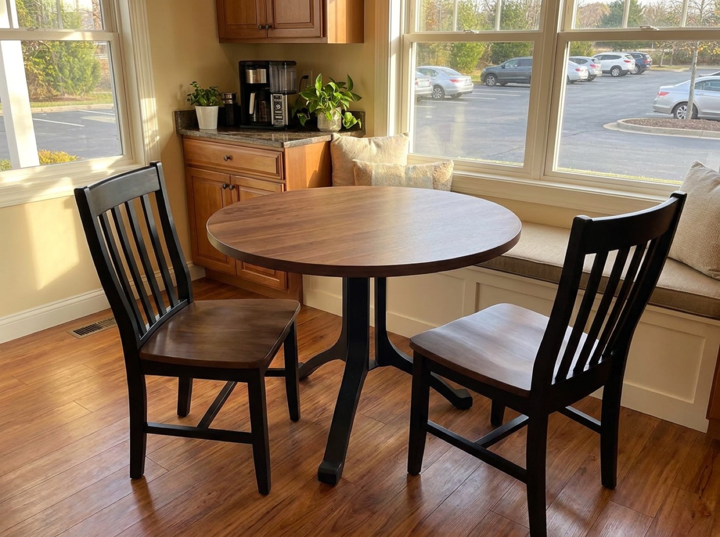 Round dining table